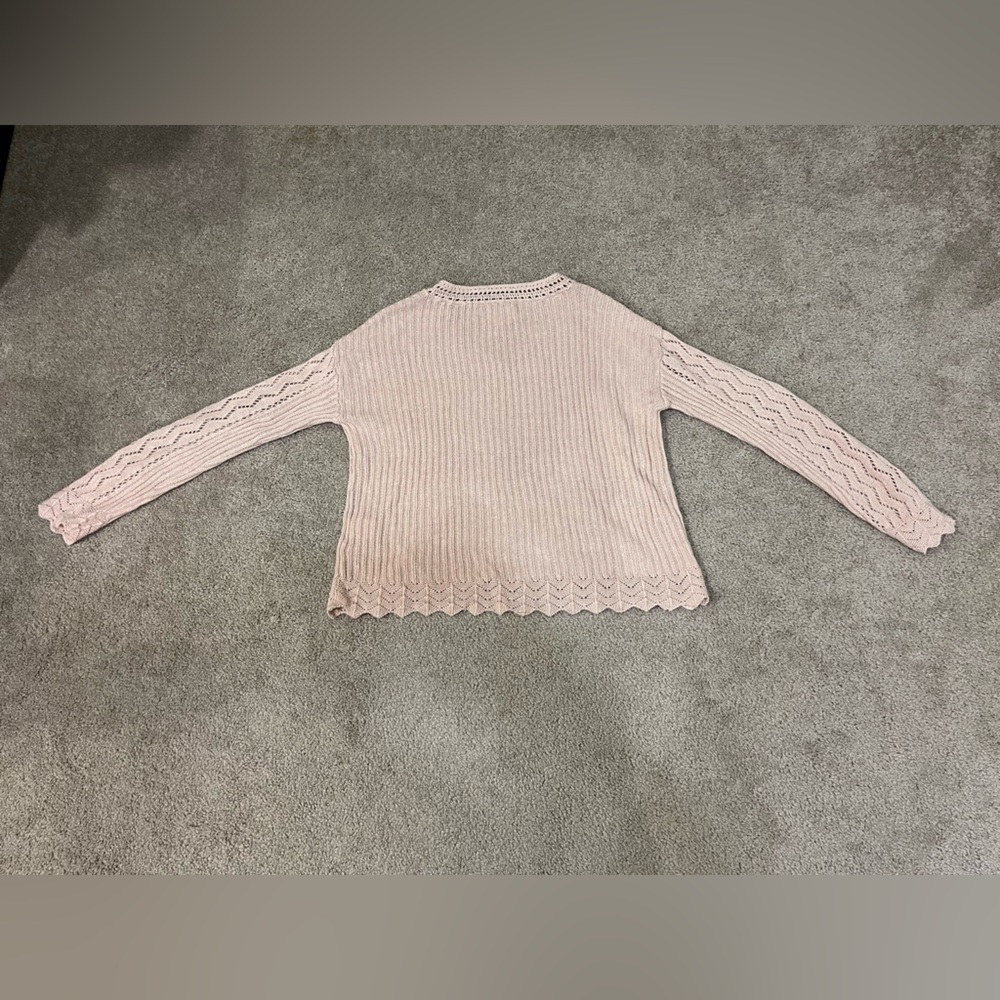 Lucky Brand Femme Linen Blend V-neck Sweater - Picture 9 of 9